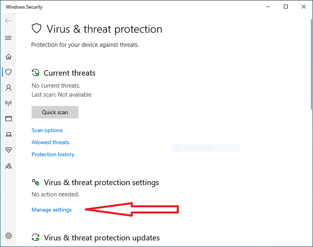 tat Windows Defender Antivirus tren win 10